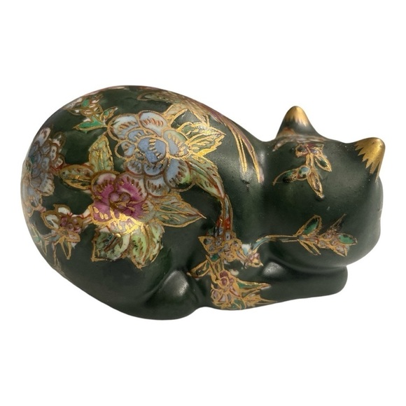 Fitz and Floyd Takahashi
Style Green Porcelain Kitty Cat figurine - Picture 3 of 8